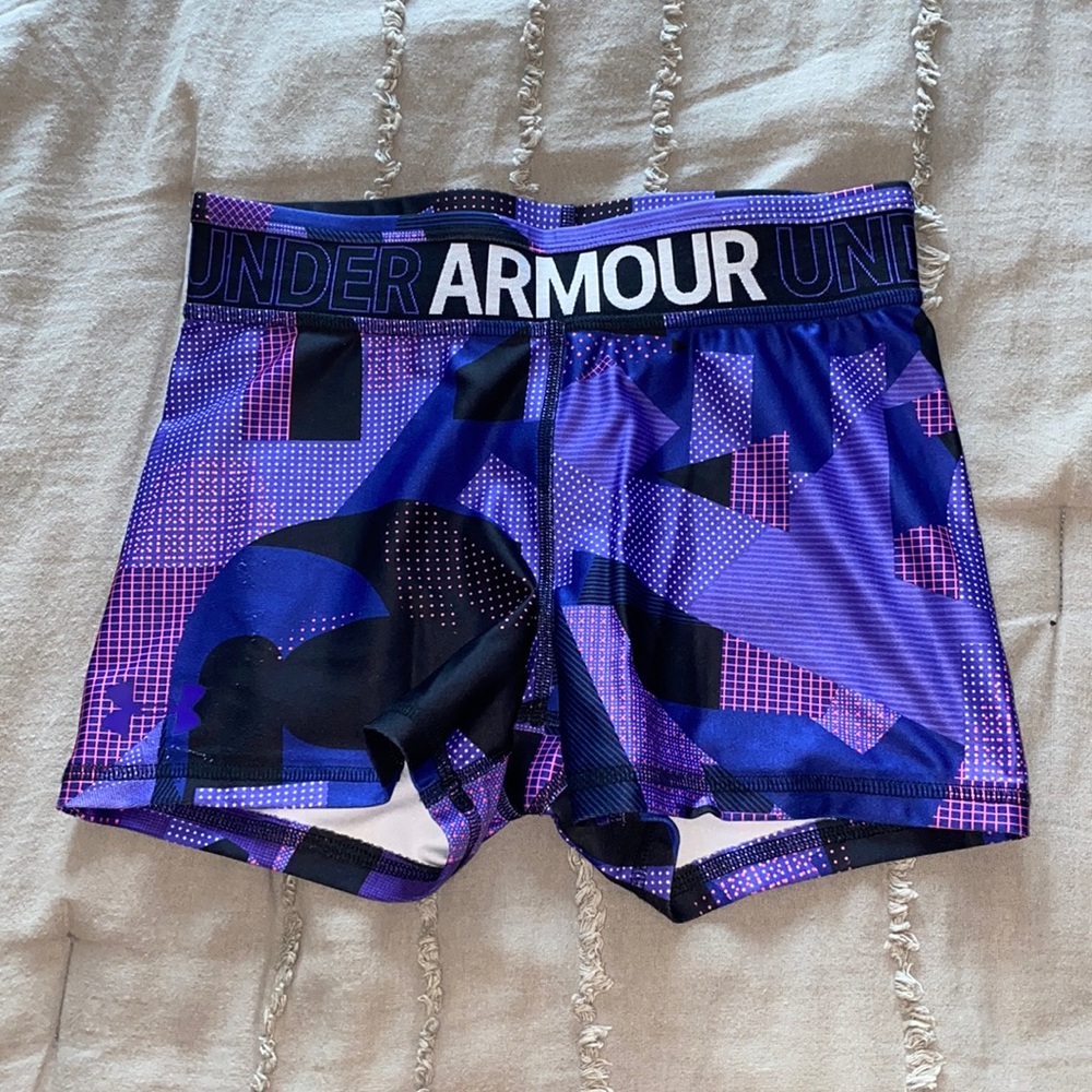 Purple Patterned Under Armour Spandex Size S